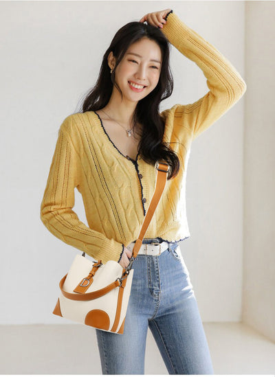 Bolso de Cuero Retro Estilo Bucket - Bandolera Suave y Versátil - Image 12