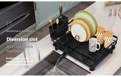 Escurridor Organizador de Cocina de Dos Niveles para Platos y Tazones - Image 19