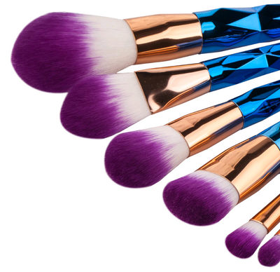 Set de 7 Brochas de Maquillaje Profesional con Diseño de Diamante - Image 3