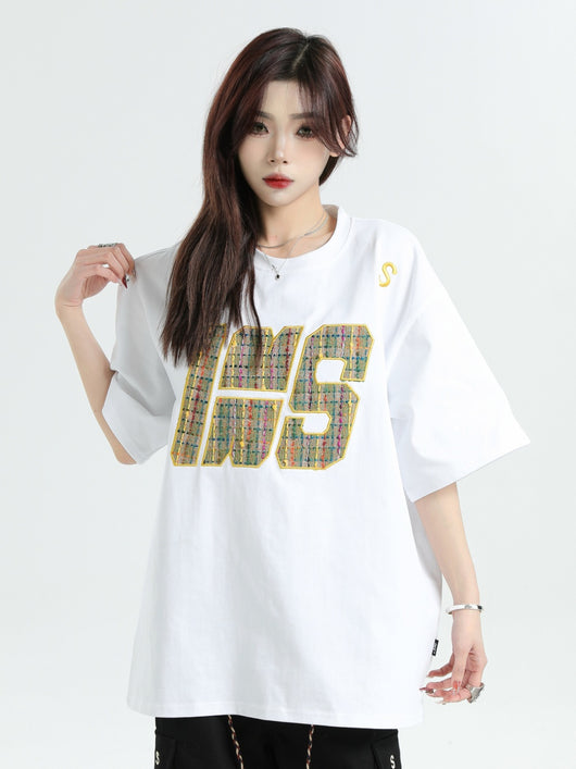 Playera Bordada de Algodón Tejido - Manga Corta Suelta y Cómoda - Image 11