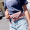 Bolsa Bandolera Triangular Grande con Bolsillos - Bolso Pecho Compacto