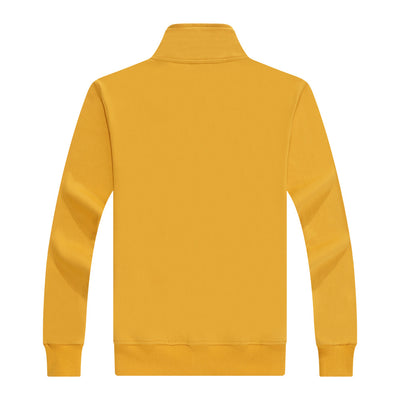 Chaqueta Suéter de Terciopelo Dorado Grabado con Cuello de Pie y Personalización - Image 33