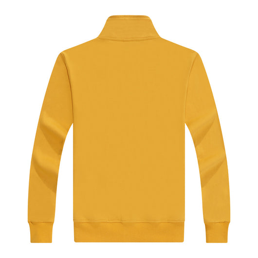 Chaqueta Suéter de Terciopelo Dorado Grabado con Cuello de Pie y Personalización - Image 33