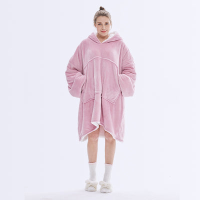 Sudadera con Capucha Mujer Doble Capa Franela Casual - Image 21