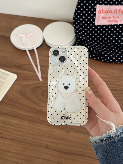 Funda para Teléfono West Highland con Lunares Coloridos - Image 7