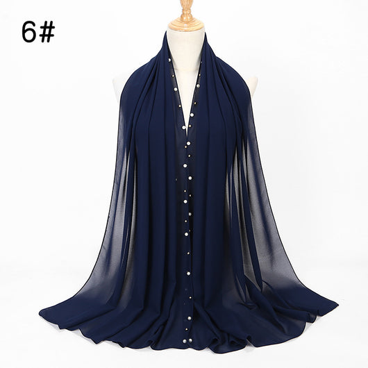 Pañuelo Hijab de Gasa Perla con Brillo - Image 23