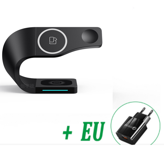 Estación de Carga Inalámbrica 3 en 1 para Smartphone, Reloj y Auriculares - Image 13
