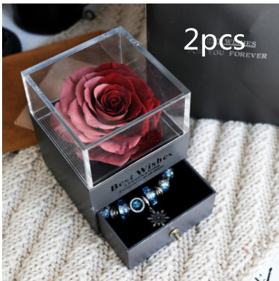 Caja de Joyero con Rosa Eterna - Regalo Perfecto para Amor y Ocasiones Especiales - Image 22