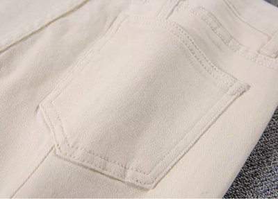 Jeans Skinny Talle Alto con Abertura Frontal para Mujer - Image 7