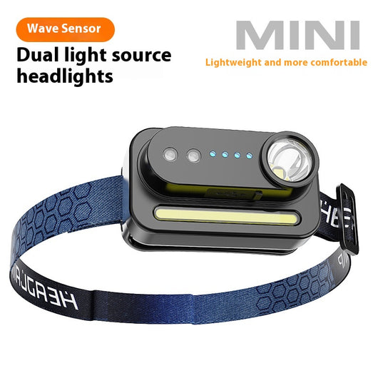 Linterna LED Frontal con Sensor de Luz y Carga Recargable - Image 3