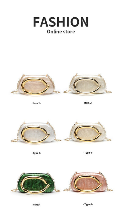 Bolso Clutch de Acrílico para Cena con Correa Cruzada - Image 18