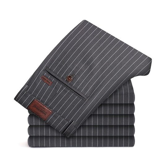 Pantalones Slim Juveniles con Rayas y Tecnología Stretch