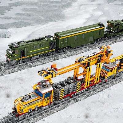 Tren Eléctrico Militar con Vías Armables para Niños - Image 3