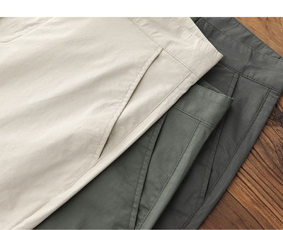 Pantalones Casuales Hombre Verano Transpirables Ajuste Cónico Elástico - Image 24