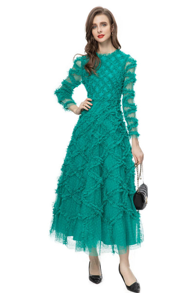 Vestido Formal para Mujer con Volantes Elegantes - Image 8
