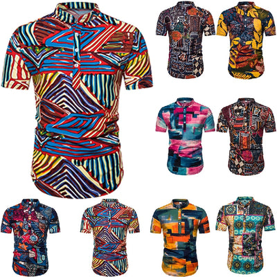 Camisa de Lino Manga Corta para Hombre - Image 20