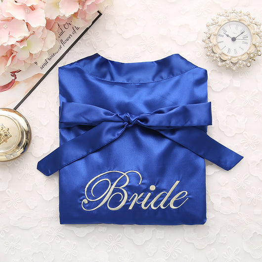 Camisón de Novia en Seda Simulada - Pijama Nupcial Elegante - Image 2