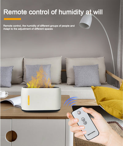 Humidificador Aromaterápico con Llama Simulada 200ml - Control Remoto y Luz Ambiental - Image 19
