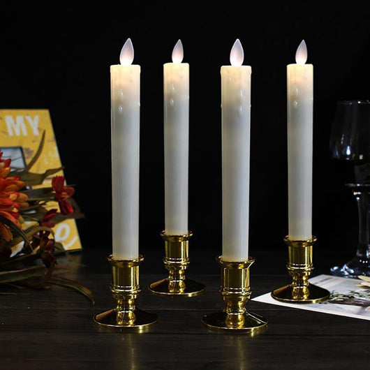 Velas LED con Base Dorada para Navidad, Bodas y Fiestas - Image 3