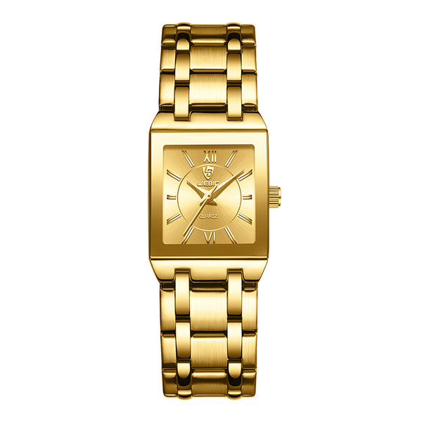 Reloj de Pareja Cuadrado Acero Inoxidable Estilo Ejecutivo - Image 5