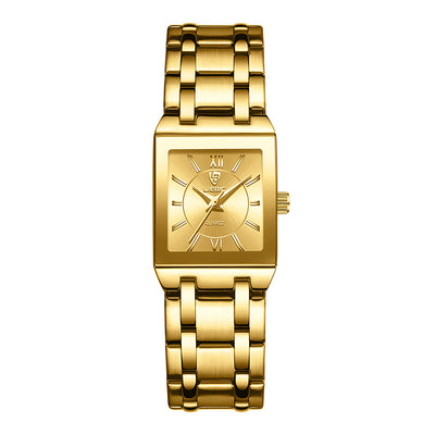 Reloj de Pareja Cuadrado Acero Inoxidable Estilo Ejecutivo - Image 5