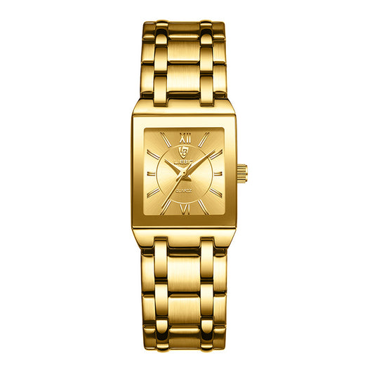 Reloj de Pareja Cuadrado Acero Inoxidable Estilo Ejecutivo - Image 5
