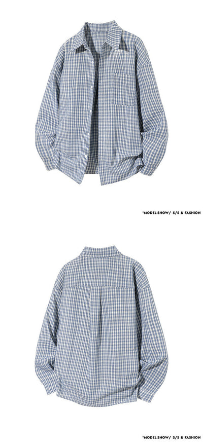 Camisa de Cuadros Manga Larga Tallas Grandes para Hombre - Image 10