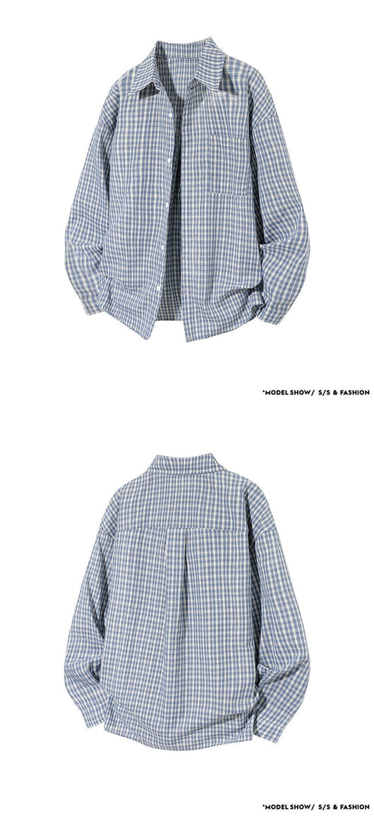 Camisa de Cuadros Manga Larga Tallas Grandes para Hombre - Image 10