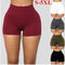 Shorts Ajustados de Cintura Alta con Elastano