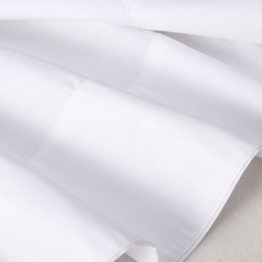 Blusa Clásica Blanca Suelta de Algodón Peinado - Image 12