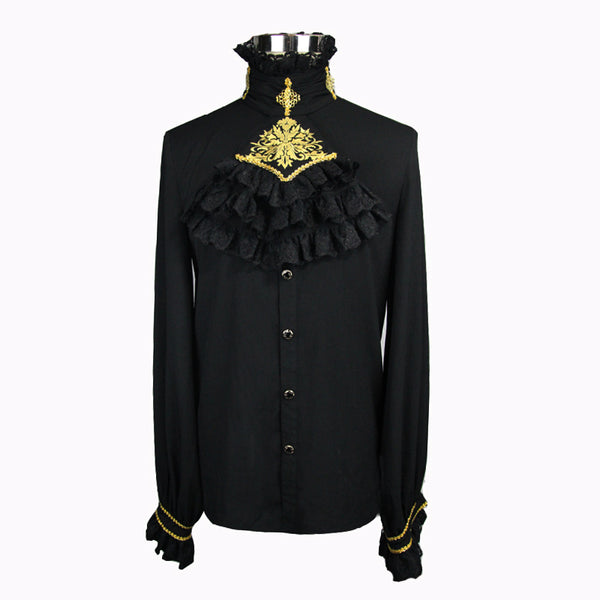 Camisa Retro con Corbata Integrada
