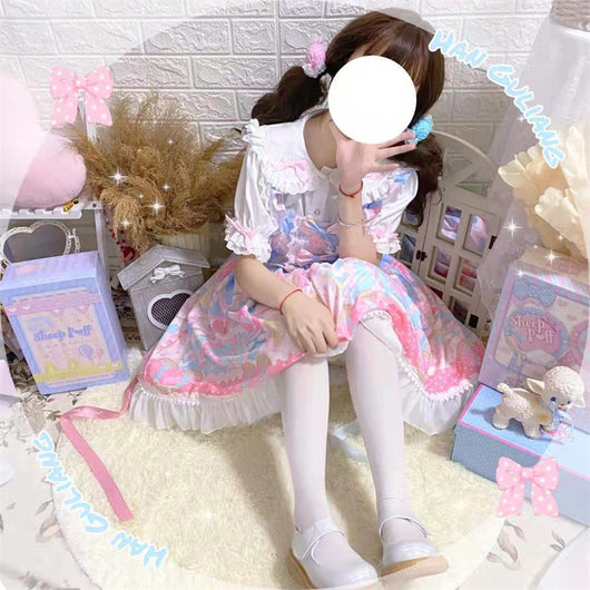 Vestido JSK Lolita Kawaii con Tirantes - Diseño Casa de Dulces para Verano - Image 8