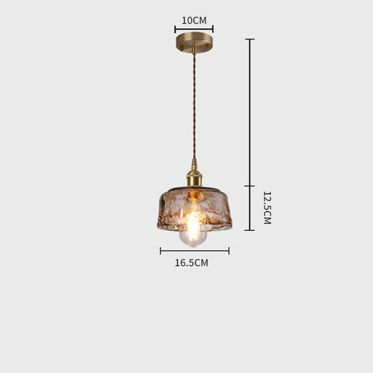 Lámpara Colgante Industrial de Vidrio - Diseño Artístico Moderno - Image 8