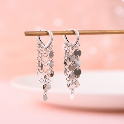 Aretes de Plata con Flecos - Diseño Elegante y Moderno - Image 2
