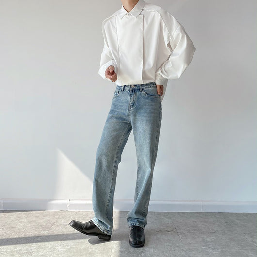Camisa Manga Larga con Solapas Otoñales para Hombre - Image 13