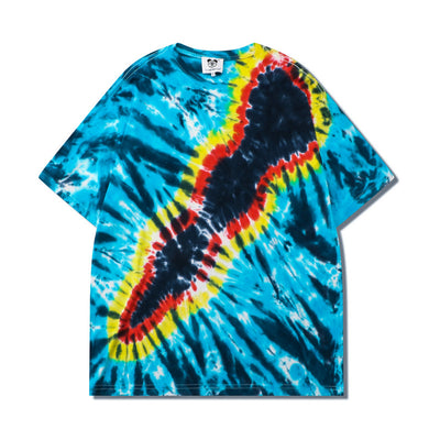 Camiseta Hip Hop Rayas Remolino Manga Corta - Image 33