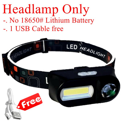 Linterna Frontal LED Recargable USB 3W - Impermeable para Ciclismo y Camping - Image 6