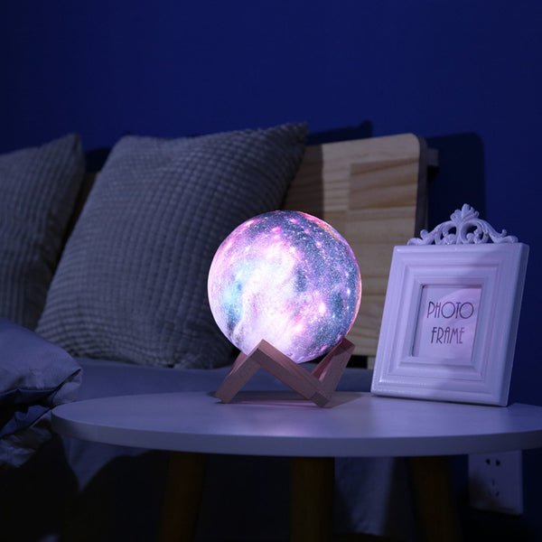 Lámpara Lunar 3D con Pintura de Luz - Regalo Creativo Nocturno
