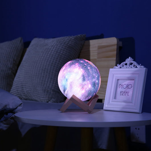 Lámpara Lunar 3D con Pintura de Luz - Regalo Creativo Nocturno