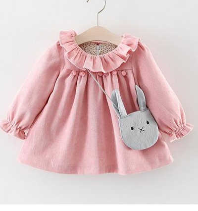 Vestido Princesa de Manga Larga para Niña - Camisa Base Elegante Primavera Otoño - Image 4