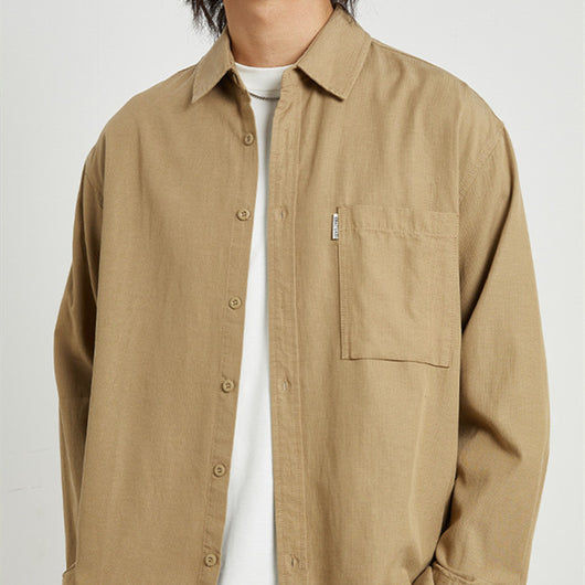 Camisa Casual Elegante de Manga Larga para Hombre - Primavera y Otoño - Image 8