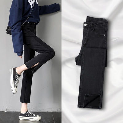 Pantalones Ajustados Slim Fit Nueve Puntos