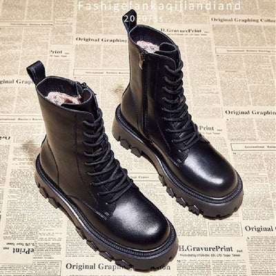 Botas Martin para Mujer con Forro de Felpa - Suela Gruesa Invierno - Image 11