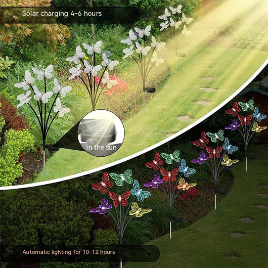 Lámpara Solar Mariposa para Jardín - Image 13