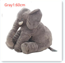 Pink 60cm and yellow 40cm elephant plush dolls, soft comfort pillows for babies and kids. - Image 40