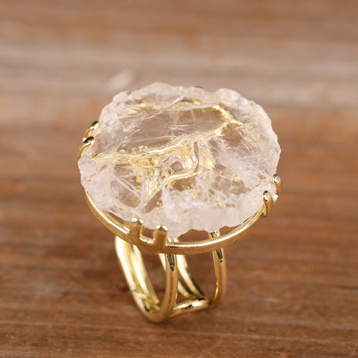 Anillo Ajustable de Oro con Perlas Irregulares - Image 8