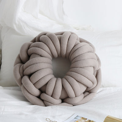 Almohada Anillo Donut para Selfies - Cojín Nudos Decorativo - Image 9