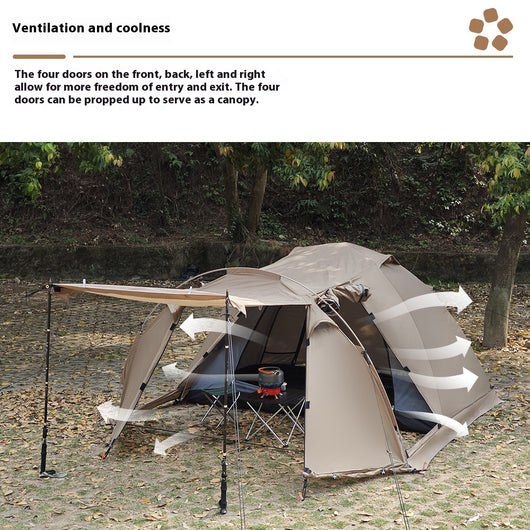 Carpa Túnel para Camping con Domo Extensible - Image 15