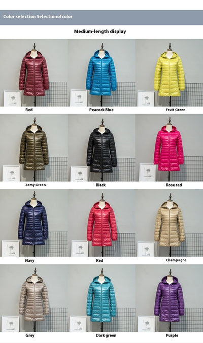 Chaqueta Acolchada Ligera Otoño Invierno Mujer Talla Grande Capucha Ajustada - Image 18