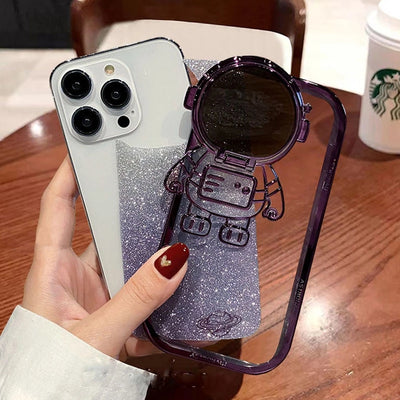Funda Astronauta Brillo con Soporte de Cámara para iPhone 14, 13, 12, 11 Pro Max - Protección Invisible - Image 18